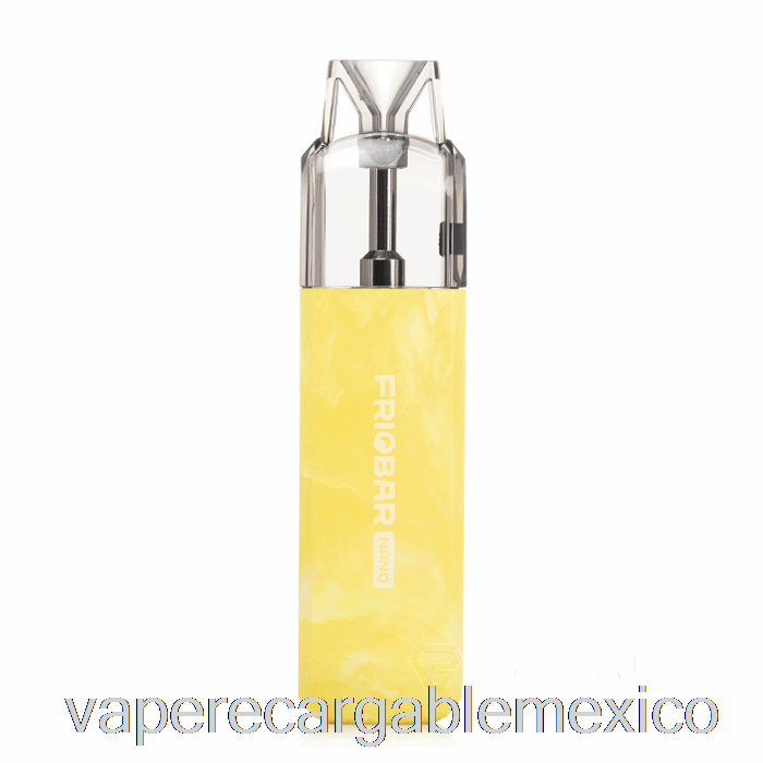Vape Recargable Freemax Friobar Nano Sistema De Cápsulas Desechables Amarillo
